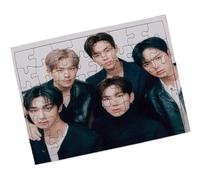 Merchandmanía Puzzle Pequeño tamaño Aprox. A5 de 48 Piezas con Marco Chicos Cantantes Famosos Grupo cancion on Our Way Rompecabezas puzle para Adulto