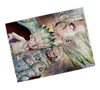 Merchandmanía Puzzle Pequeño tamaño Aprox. A5 de 48 Piezas con Marco dr Stone Anime senku Padre Astronauta Luna Rompecabezas puzle para Adulto