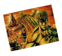 Merchandmanía Puzzle Pequeño tamaño Aprox. A5 de 48 Piezas con Marco Fist of The North Star seriehokuto no Ken Anime Rompecabezas puzle para Adulto