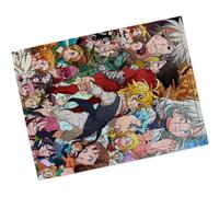 Merchandmanía Puzzle Pequeño tamaño Aprox. A5 de 48 Piezas con Marco Nanatsu NO TAIZAI Siete PECADOS Capitales Rompecabezas puzle para Adulto