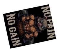 Merchandmanía Puzzle Pequeño tamaño Aprox. A5 de 48 Piezas con Marco no Pain no Gain inosuke Serie Anime Frase Rompecabezas puzle para Adulto
