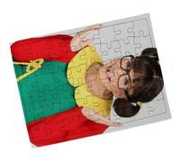 Merchandmanía Puzzle Pequeño tamaño Aprox. A5 de 48 Piezas con Marco Personaje Serie Antigua llorona Graciosa Rompecabezas puzle para Adulto