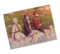 Merchandmanía Puzzle Pequeño tamaño Aprox. A5 de 48 Piezas con Marco Serie Anime sousou no frieren Personajes Fern Stark Rompecabezas puzle para Adulto