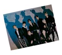 Merchandmanía Puzzle Pequeño tamaño Aprox. A5 de 48 Piezas con Marco Stray Kids Grupo KPOP Gods Menu Top miroh Easy Rompecabezas puzle para Adulto