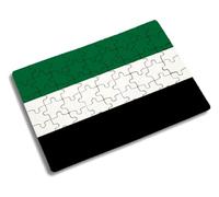 Merchandmanía Puzzle Pequeño tamaño Aprox. A5 de 63 Piezas Bandera de Extremadura españa Comunidad autonoma Rompecabezas puzle