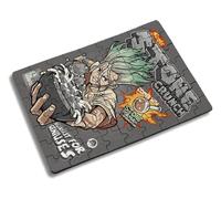 MERCHANDMANIA Puzzle Pequeño tamaño aprox. A5 de 63 piezas doctor dr stone senku desayuno piedra cereales gracioso rompecabezas puzle