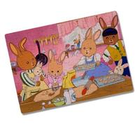 MERCHANDMANIA Puzzle Pequeño tamaño aprox. A5 de 80 piezas aldea del arce dibujos niños antiguos anime tele rompecabezas puzle para adulto