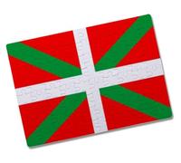 Merchandmanía Puzzle Pequeño tamaño Aprox. A5 de 80 Piezas Bandera de euskadi españa Comunidad autonoma Vasca Rompecabezas puzle para Adulto