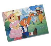 MERCHANDMANIA Puzzle Pequeño tamaño aprox. A5 de 80 piezas dibujos animados antiguos aldea del arce animales rompecabezas puzle para adulto