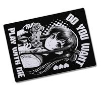Merchandmanía Puzzle Pequeño tamaño Aprox. A5 de 80 Piezas Frase Graciosa Anime Wanna Play with me Videojuegos Rompecabezas puzle para Adulto