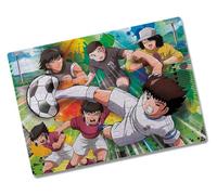 MERCHANDMANIA Puzzle Pequeño tamaño aprox. A5 de 80 piezas oliver y benji dibujo fanart futbol furgol niños rompecabezas puzle para adulto