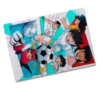 Merchandmanía Puzzle Pequeño tamaño Aprox. A5 de 80 Piezas Oliver y Benji Equipo furgol Futbol Personajes Dibujos Rompecabezas puzle para Adulto