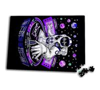 Merchandmanía Puzzle tamaño Aprox. A3 de 192 Piezas Astronauta DJ Musica Retro Poster Planetas Futuro Rompecabezas puzle para Adulto