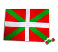 Merchandmanía Puzzle tamaño Aprox. A3 de 192 Piezas Bandera de euskadi españa Comunidad autonoma Vasca Rompecabezas puzle para Adulto