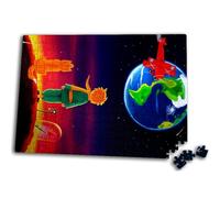 Merchandmanía Puzzle tamaño Aprox. A3 de 192 Piezas el principito Luna Tierra Estrellas Universo Fantasia Zorro Rompecabezas puzle para Adulto
