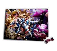 Merchandmanía Puzzle tamaño Aprox. A3 de 300 Piezas Alicia en el Pais de Las Maravillas Libro Obra literaria Rompecabezas puzle para Adulto