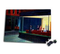 Merchandmanía Puzzle tamaño Aprox. A3 de 300 Piezas Cuadro Arte Edward Hopper, Noctámbulos Rompecabezas puzle para Adulto