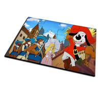 Merchandmanía Puzzle tamaño Aprox. A4 de 12 Piezas Dartañan mosqueteros espadachin Dibujos Julieta Rompecabezas puzle