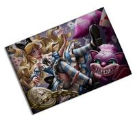 Merchandmanía Puzzle tamaño Aprox. A4 de 24 Piezas Alicia en el Pais de Las Maravillas Libro Obra literaria Rompecabezas puzle para Adulto