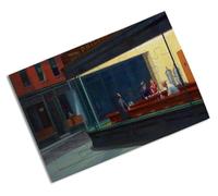 Merchandmanía Puzzle tamaño Aprox. A4 de 24 Piezas Cuadro Arte Edward Hopper, Noctámbulos Rompecabezas puzle para Adulto