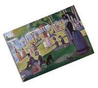 Merchandmanía Puzzle tamaño Aprox. A4 de 24 Piezas Cuadro Arte Tarde de Domingo en la Isla de la Grande Jatte Rompecabezas puzle para Adulto