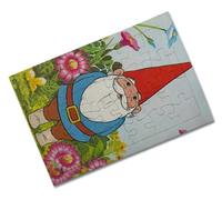 Merchandmanía Puzzle tamaño Aprox. A4 de 24 Piezas David el gnomo nomo Duende Dibujos Tele Antiguos Rompecabezas puzle para Adulto