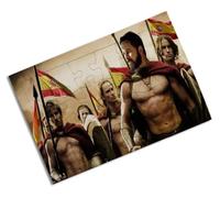 Merchandmanía Puzzle tamaño Aprox. A4 de 24 Piezas españa españoles esparta espartanos Macho iberico Rompecabezas puzle para Adulto