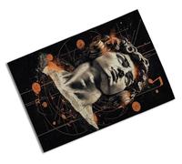 Merchandmanía Puzzle tamaño Aprox. A4 de 24 Piezas Estatua Busto David Miguelangel Cascos Musica Rompecabezas puzle para Adulto