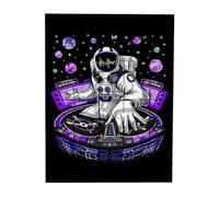 Merchandmanía Puzzle tamaño Aprox. A4 de 35 Piezas Astronauta DJ Musica Retro Poster Planetas Futuro Rompecabezas puzle para Adulto