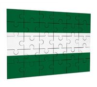 Merchandmanía Puzzle tamaño Aprox. A4 de 35 Piezas Bandera de Andalucia españa Comunidad autonoma Rompecabezas puzle para Adulto