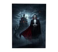 Merchandmanía Puzzle tamaño Aprox. A4 de 35 Piezas Castillo de Dracula Paisaje Vampiro murcielagos Rompecabezas puzle para Adulto