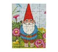 Merchandmanía Puzzle tamaño Aprox. A4 de 35 Piezas David el gnomo nomo Duende Dibujos Tele Antiguos Rompecabezas puzle para Adulto