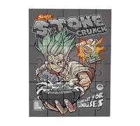 Merchandmanía Puzzle tamaño Aprox. A4 de 35 Piezas Doctor dr Stone senku Desayuno Piedra Cereales Gracioso Rompecabezas puzle para Adulto