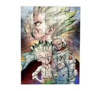 Merchandmanía Puzzle tamaño Aprox. A4 de 35 Piezas dr Stone Anime senku Padre Astronauta Luna Rompecabezas puzle para Adulto