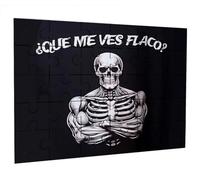 Merchandmanía Puzzle tamaño Aprox. A4 de 35 Piezas Meme Frase Graciosa Que me Ves Flaco musculos Rompecabezas puzle para Adulto
