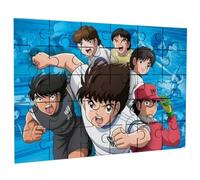 Merchandmanía Puzzle tamaño Aprox. A4 de 35 Piezas Oliver y Benji Capitan Tsubasa Futbol Infantil Rompecabezas puzle para Adulto