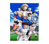 Merchandmanía Puzzle tamaño Aprox. A4 de 35 Piezas Oliver y Benji capitulos Juego Futbol futgol Liga Dibujos Rompecabezas puzle para Adulto