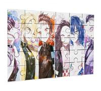 Merchandmanía Puzzle tamaño Aprox. A4 de 35 Piezas Serie Anime Samurais Ninjas Luchadores Rompecabezas puzle para Adulto