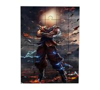 Merchandmanía Puzzle tamaño Aprox. A4 de 35 Piezas Super Guerrero Luchador Serie Dibujos Artes Marciales Rompecabezas puzle para Adulto