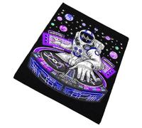 Merchandmanía Puzzle tamaño Aprox. A4 de 96 Piezas Astronauta DJ Musica Retro Poster Planetas Futuro Rompecabezas puzle para Adulto