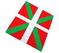 Merchandmanía Puzzle tamaño Aprox. A4 de 96 Piezas Bandera de euskadi españa Comunidad autonoma Vasca Rompecabezas puzle para Adulto