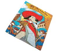 Merchandmanía Puzzle tamaño Aprox. A4 de 96 Piezas Mosqueteros Perros Francia Medieval Dibujos Rompecabezas puzle para Adulto