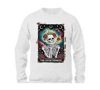 MERCHANDMANIA Sudadera A3 Carta Tarot Graciosa Meme Pensador filosofo preocupacion Sweatshirt