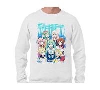 MERCHANDMANIA Sudadera A3 Grupo Musical Vocaloid Hatsune Miku Sweatshirt.