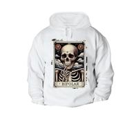 MERCHANDMANIA Sudadera con Capucha A3 Carta Tarot Graciosa Meme Trastorno Bipolar Locura con Bolsillos