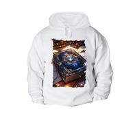 MERCHANDMANIA Sudadera con Capucha A3 Libro de Las Estrellas astrologia Astral magico fantastico con Bolsillos