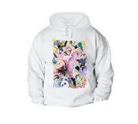 MERCHANDMANIA Sudadera con Capucha A3 Ponkotsu Fuuki Iin to Skirt-Take Serie Anime Romance con Bolsillos