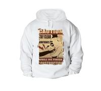 MERCHANDMANIA Sudadera con Capucha A3 Retro Poster Five Nights at Freddie Vintage Terror con Bolsillos