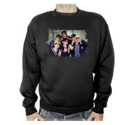 MERCHANDMANIA Sudadera Negra Album Cantantes Musica If I’m S, Can You Be My N? Adulto Poliester algodón Sweatshirt