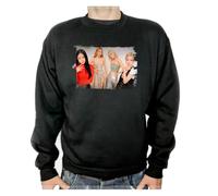 MERCHANDMANIA Sudadera Negra Cantantes KPOP Blackpink Pink Venom Adulto Poliester algodón Sweatshirt